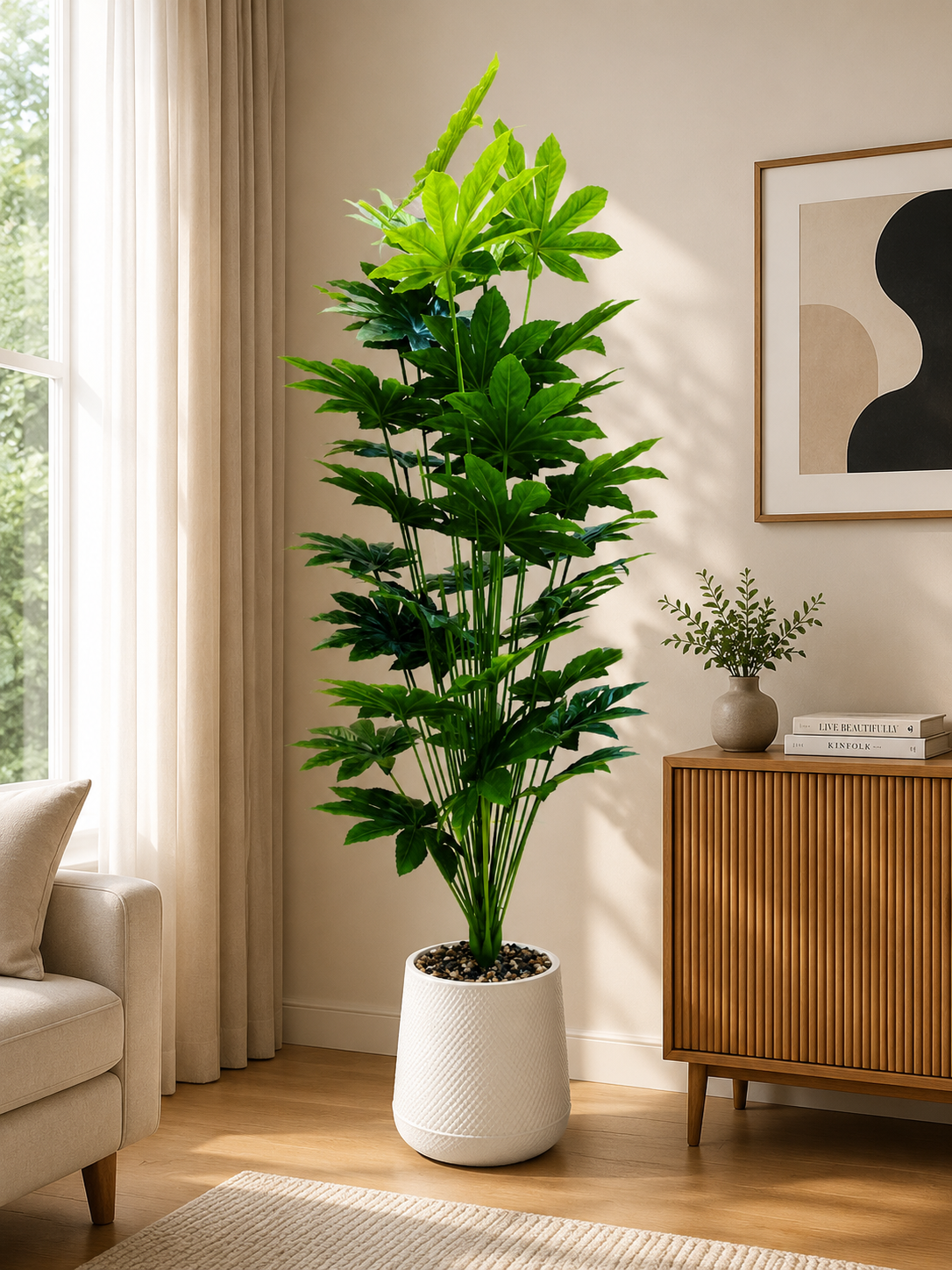 Philodendron Plant نبات فيلوديندرون صناعي [ Height 200 cm ]
