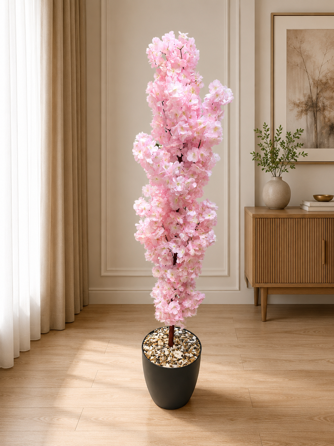 Pink Cherry Blossom Tree شجرة أزهار الكرز الوردية الصناعية  [ Height 220 cm ]