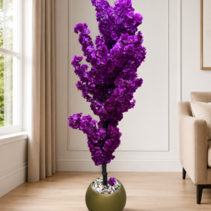Purple Blossom Tree شجرة الزهور البنفسجية  [ Height 220 cm ]