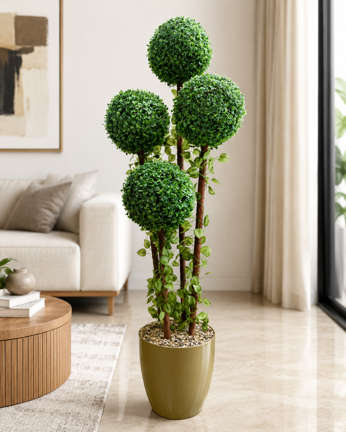 Luxury Artificial Topiary Tree – Premium Indoor Decorative Plant for Home & 180CM Office
