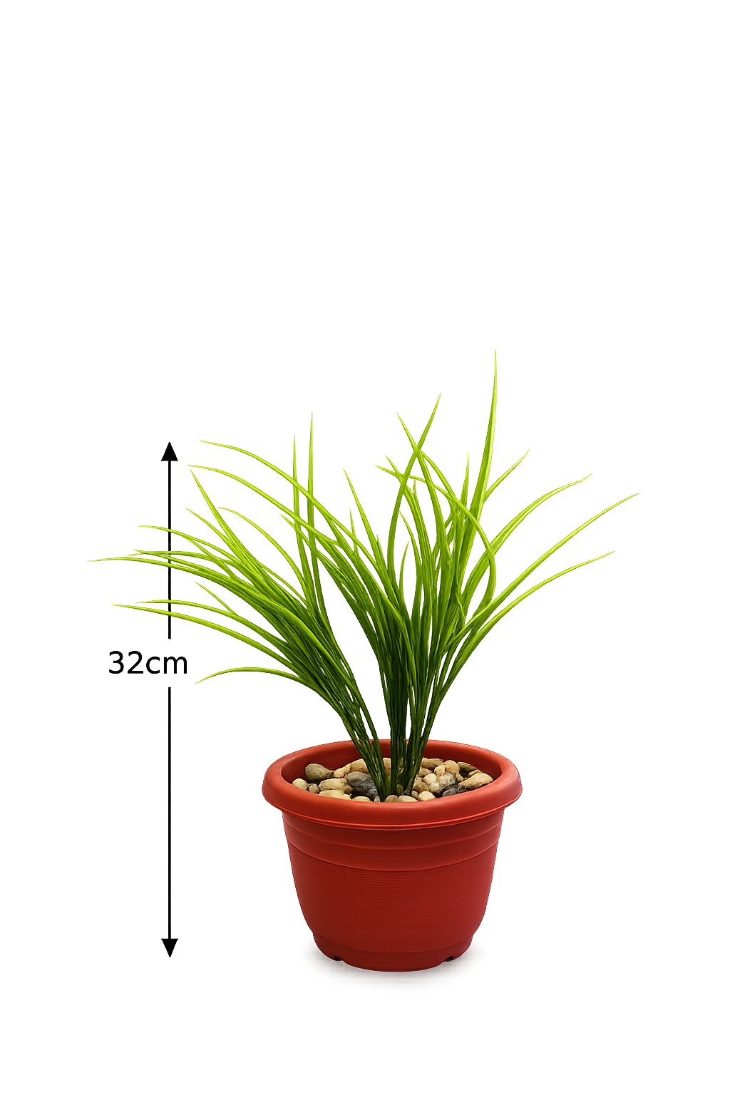 Premium Artificial Grass Plant with Decorative Pot | Realistic Indoor Green Plant | Home & Office Table Decor | Maintenance Free | Modern Decorative Plant - Image 3