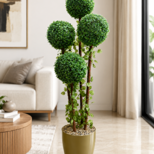 Artificial Boxwood Topiary Plant
